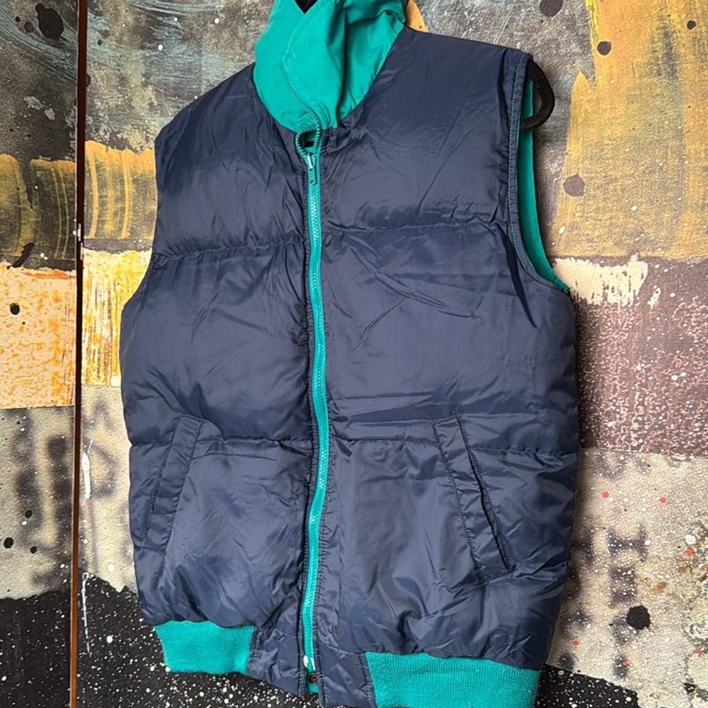 Vintage Outdoor Exchange Down Insulated Reversible Puffer Vest Jacket